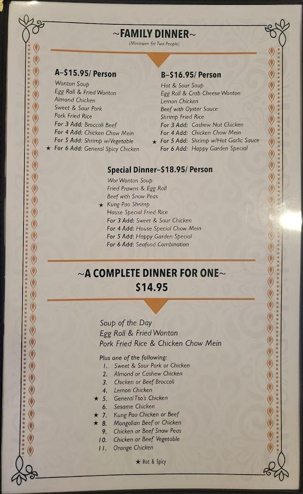 Happy Garden Menu image 4